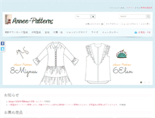 Tablet Screenshot of annee-patterns.com